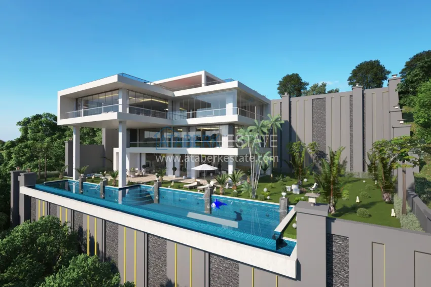 Частная вилла от застройщика в Алании район Бекташ  1 