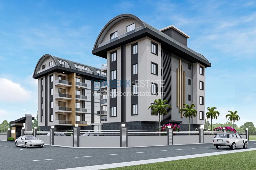 Новый проект комфортабельного жилого комплекса в Алании – район Оба 1