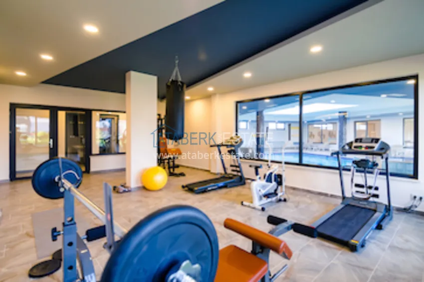 Дуплекс в Алании - район Оба, с отдельной кухней в элитной резиденции  22 