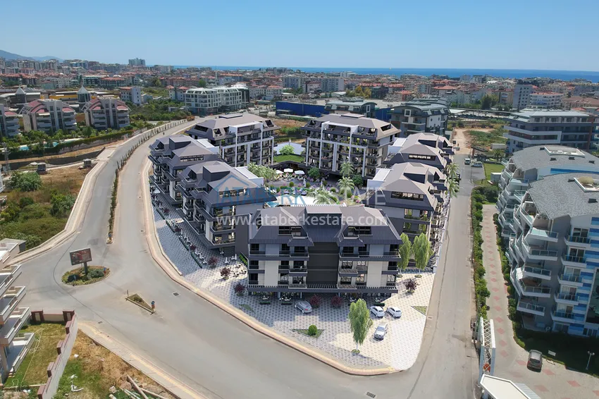 Квартира в районе Оба в жилом комплексе на этапе строительства 3 