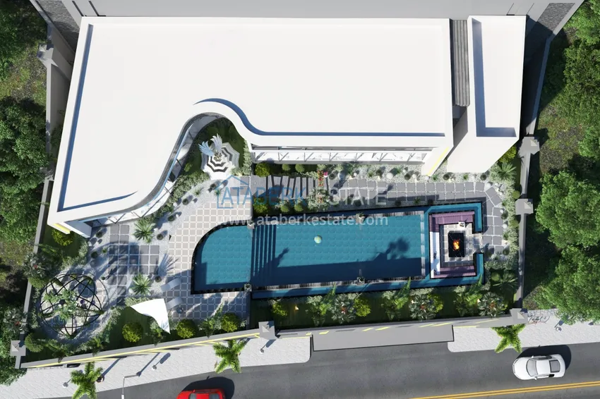 Эксклюзивный проект частной виллы класса-люкс в Алании - Бекташ 17 