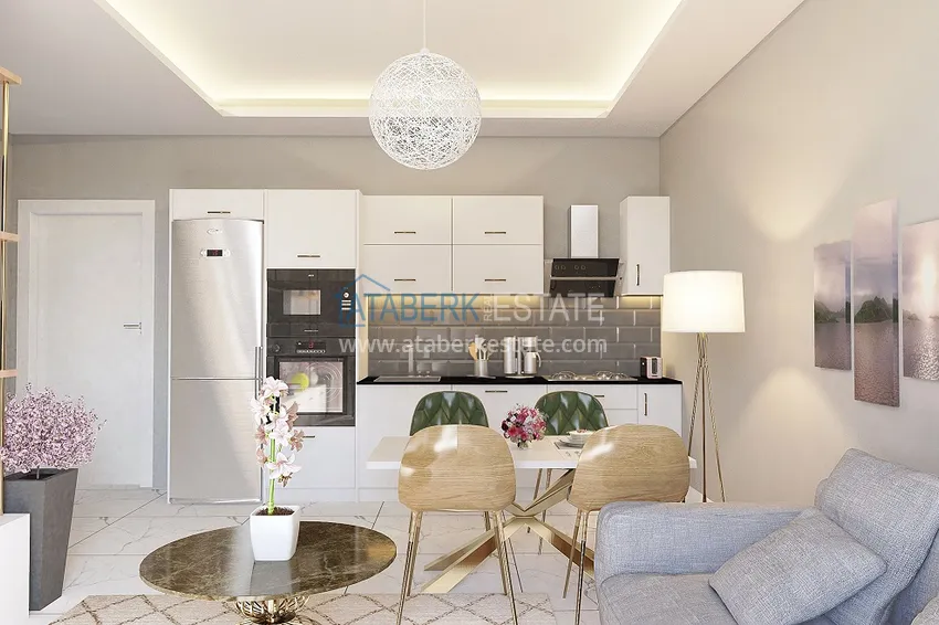 Приобрести Квартиры в Авсалларе в строящемся комплексе с отельной инфраструктурой 1 