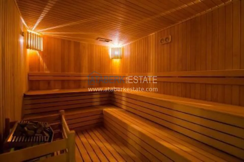 Дуплекс в Алании - район Оба, с отдельной кухней в элитной резиденции  24 