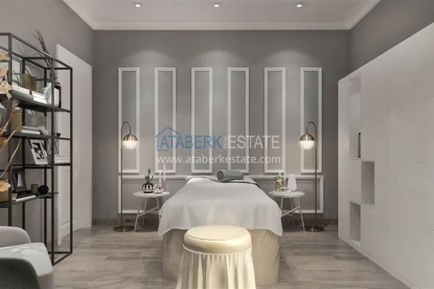 Квартира в районе Авсаллар в новом современном комплексе на завершающем этапе строительства 17 