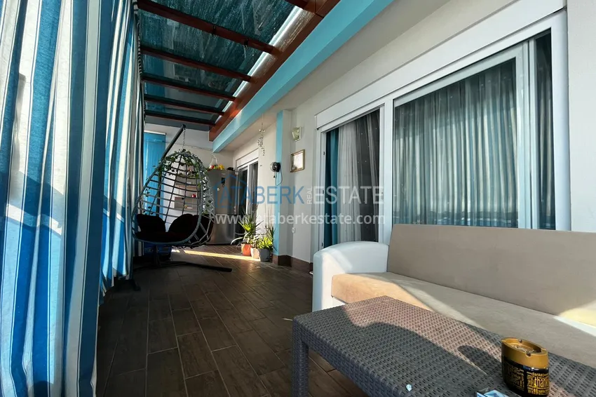 Приобрести Пентхаус-дуплекс в Махмутларе меблированный в комплексе с хорошей инфраструктурой 24