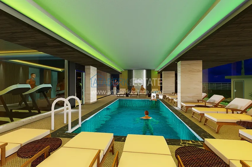 Квартира в Махмутларе от инвестора в комплексе на завершающем этапе строительства с богатой внутренней инфраструктурой 28 