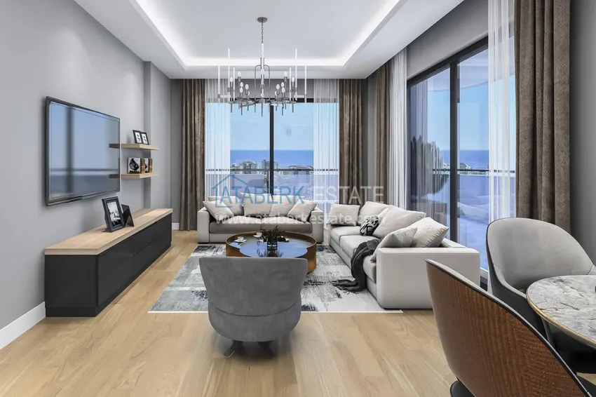 Приобрести Квартиры в Алании - район Махмутлар в строящемся жилом комплексе 2