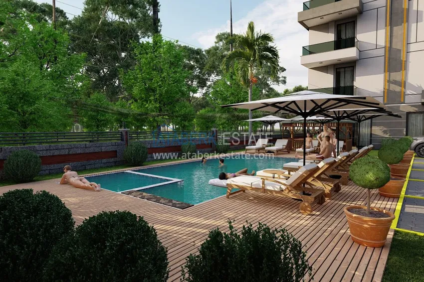 Новый проект жилого комплекса, в лесной зоне района Авсаллар - Алания 2 