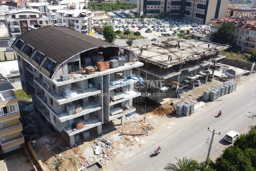 Квартиры и пентхаусы в Алании, район Оба от инвестора с рассрочкой в строящемся комплексе 7 