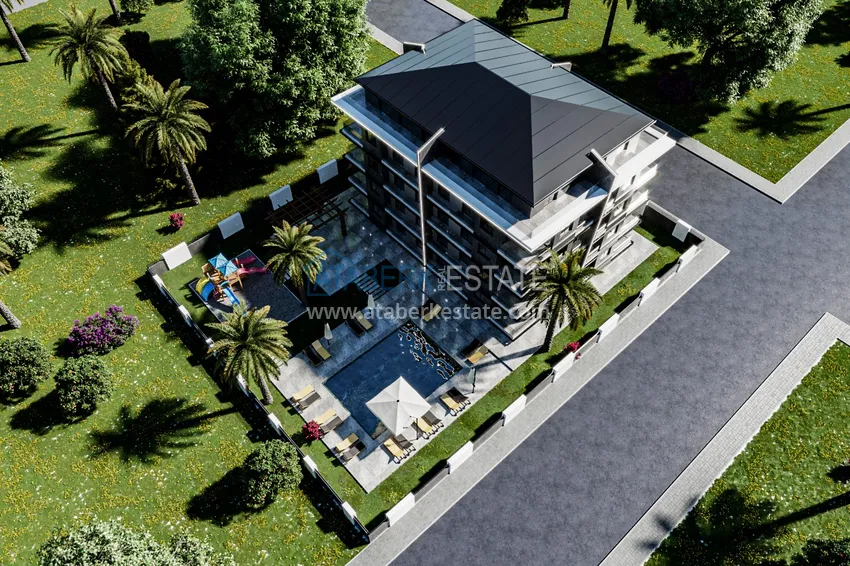 Элитный проект камерного комплекса в центре Алании – район пляжа Клеопатра 1