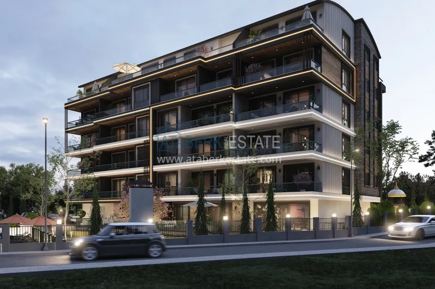 Квартира в Алании – район Оба от инвестора в строящемся комплексе 2 