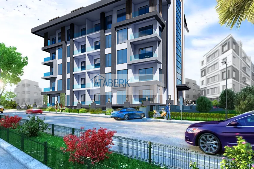 Квартира в центре Алании от инвестора, в новом строящемся комплексе 5 