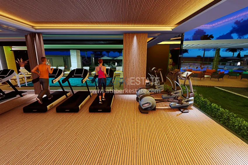 Квартира в Махмутларе от инвестора в комплексе на завершающем этапе строительства с богатой внутренней инфраструктурой 31 