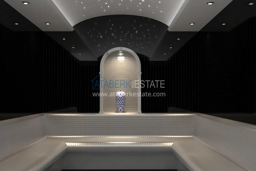 Квартира в Махмутларе от инвестора в комплексе на завершающем этапе строительства с богатой внутренней инфраструктурой 37 