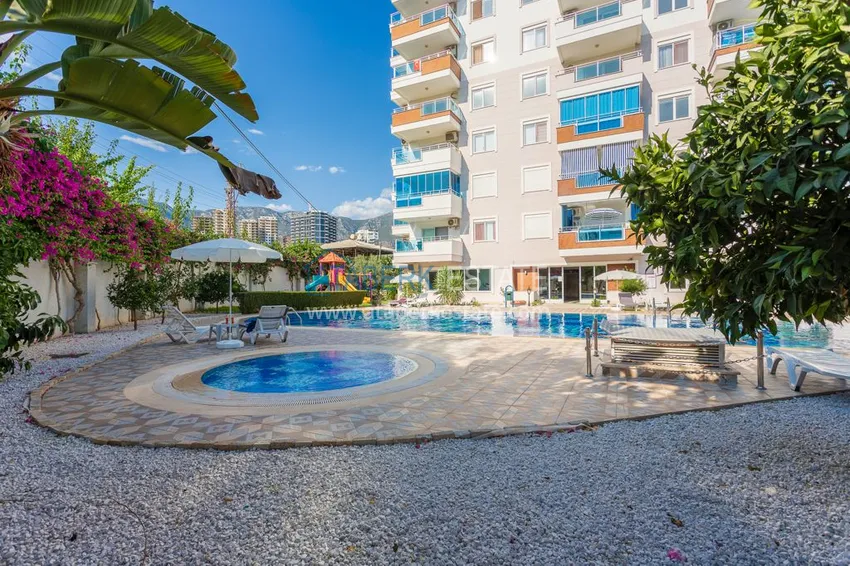 Квартира в Махмутларе в благоустроенном жилом комплексе полностью готовая для проживанияи с мебелью с видом на море и горы 3 