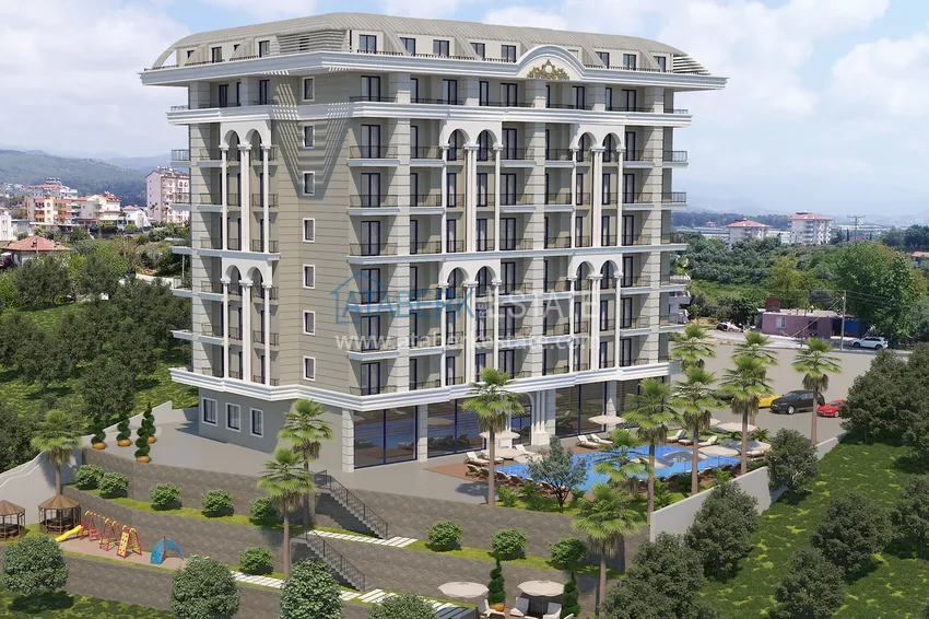 Квартиры в Авсалларе в строящемся комплексе с отельной инфраструктурой 2 
