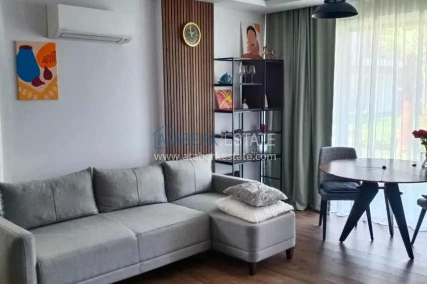 Приобрести Квартира с выходом в сад в Анталии - район Хурма, меблированная с видом на горы 3 