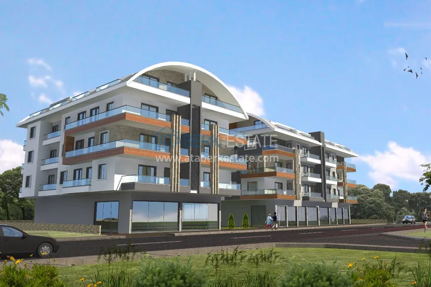 Квартиры и пентхаусы в Алании, район Оба от инвестора с рассрочкой в строящемся комплексе 3 