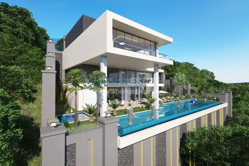 Частная вилла от застройщика в Алании район Бекташ  3 