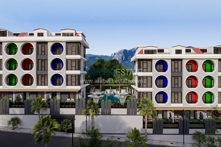 Пентхаус-дуплекс в Алании, район Махмутлар в комплексе на этапе строительства  3 