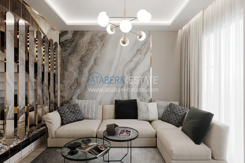 Приобрести Пентхаус-дуплекс в Алании, район Махмутлар в комплексе на этапе строительства  3 