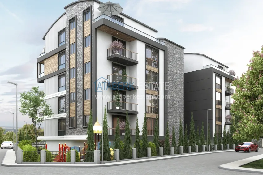 Квартира в Алании – район Оба от инвестора в строящемся комплексе 3 