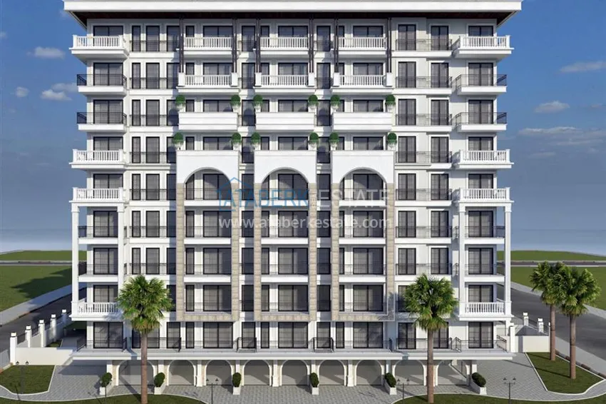 Квартиры в центре Алании – район пляжа Клеопатра в комплексе на этапе строительства 6