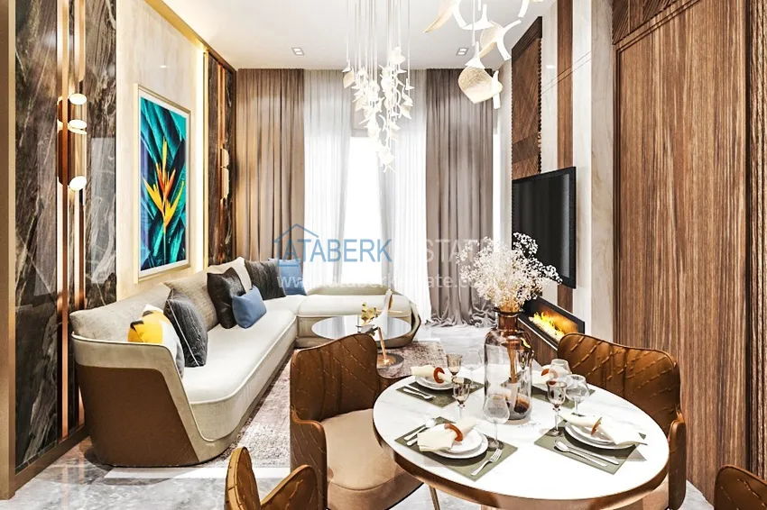 Приобрести Квартира в центре Алании от инвестора, в новом строящемся комплексе 4 