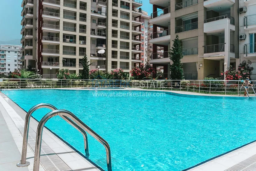 Квартира в Махмутларе с мебелью отдельной кухней и видом на море 4 