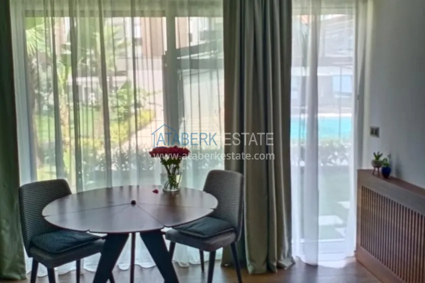 Приобрести Квартира с выходом в сад в Анталии - район Хурма, меблированная с видом на горы 5 