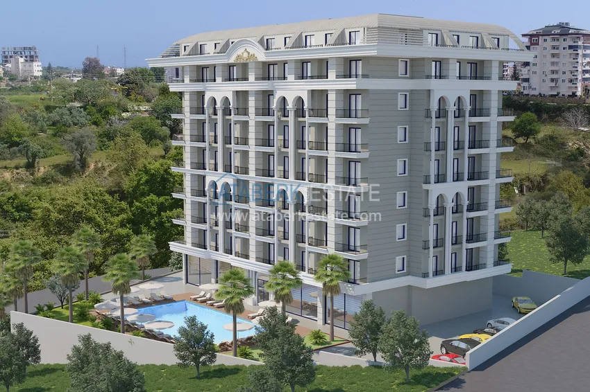 Квартиры в Авсалларе в строящемся комплексе с отельной инфраструктурой 1 