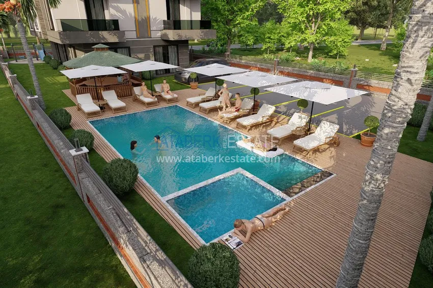 Новый проект жилого комплекса, в лесной зоне района Авсаллар - Алания 4 