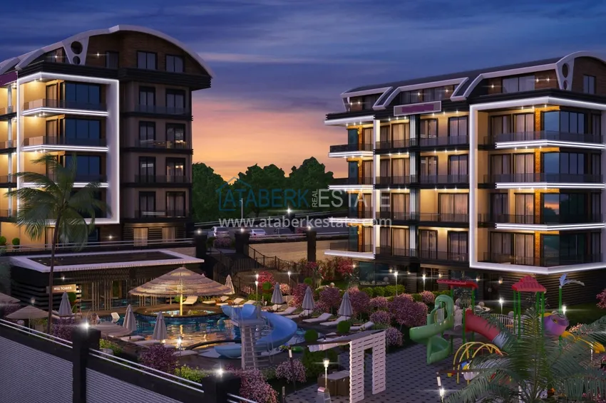 Новый проект жилого комплекса в Алании - район Каргыджак 5 