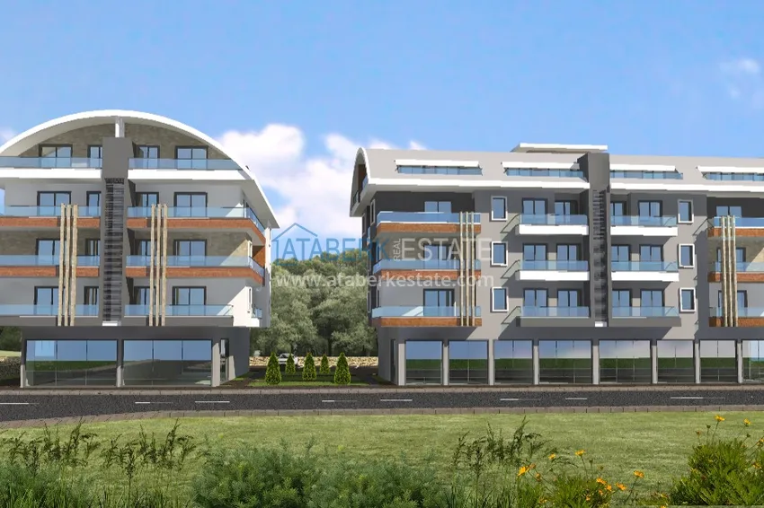 Квартиры и пентхаусы в Алании, район Оба от инвестора с рассрочкой в строящемся комплексе 4 