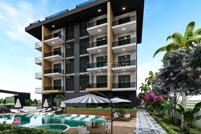 Новый проект комфортабельного жилого комплекса в Алании – район Оба 4