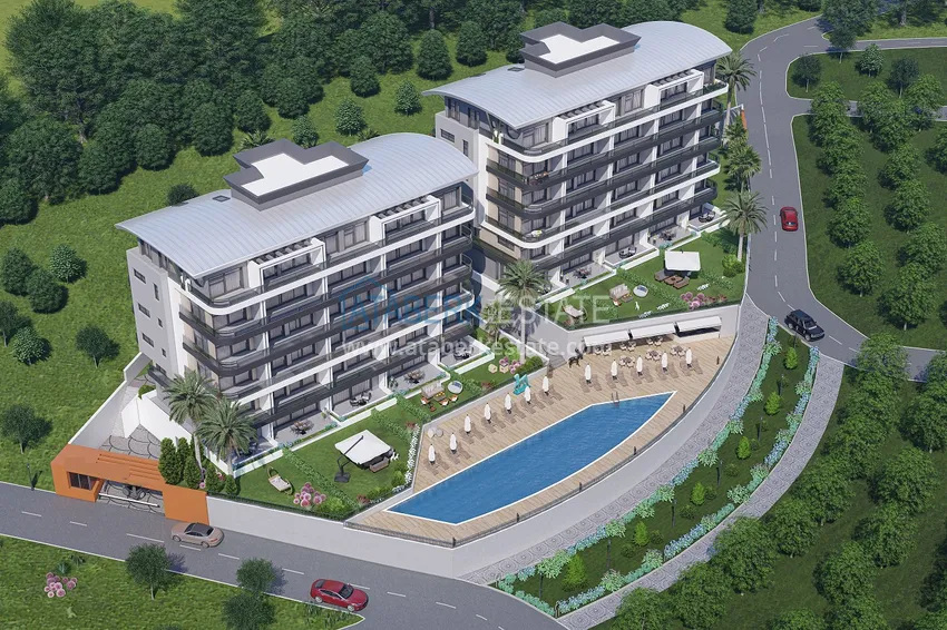 Квартира в Каргыджаке от инвестора в строящемся комплексе  4 