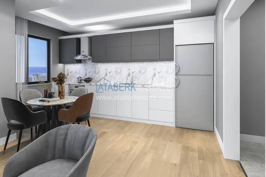 Приобрести Квартиры в Алании - район Махмутлар в строящемся жилом комплексе 5