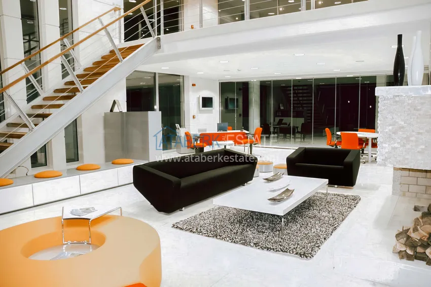 Квартира в Махмутларе с мебелью отдельной кухней и видом на море 5 