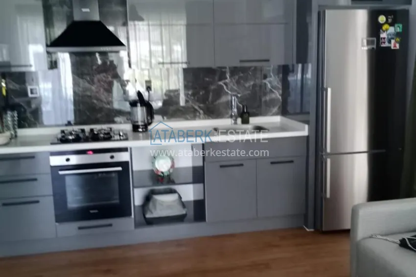 Приобрести Квартира с выходом в сад в Анталии - район Хурма, меблированная с видом на горы 8 