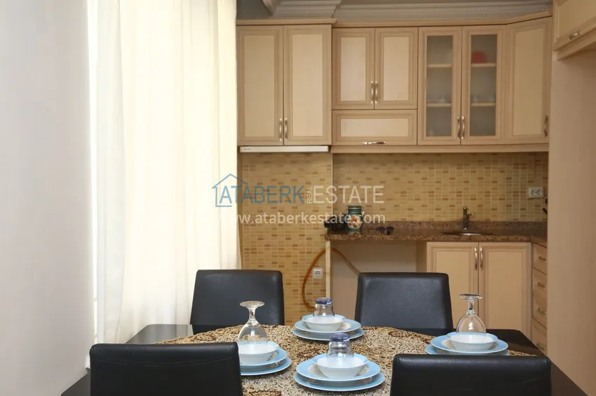 Приобрести Квартира в центре Алании, трехкомнатная, с мебелью и застекленным балконом 5 