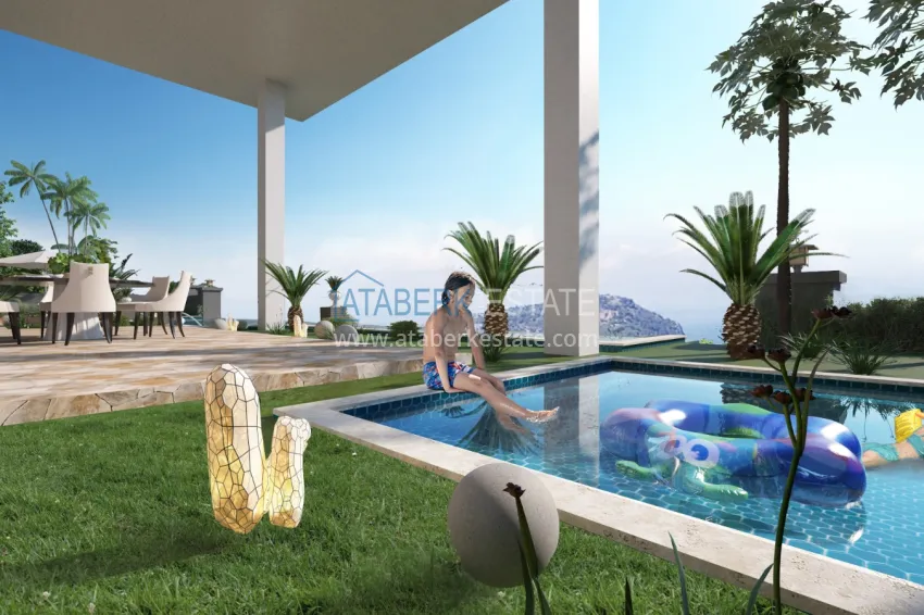 Частная вилла от застройщика в Алании район Бекташ  5 