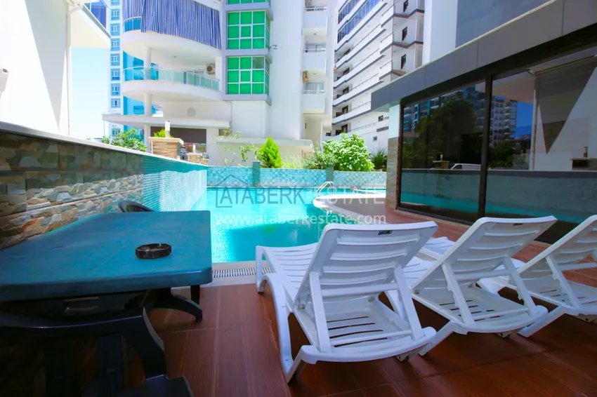 Квартира в Махмутларе меблированная с видом на море с наилучшим месторасположением 6 