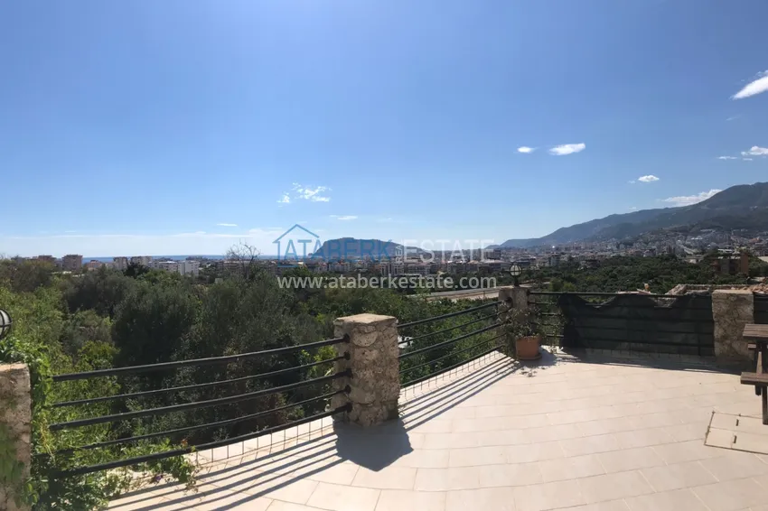 Квартира в районе Оба с мебелью и панорамным видом в комфортабельном комплексе 6 