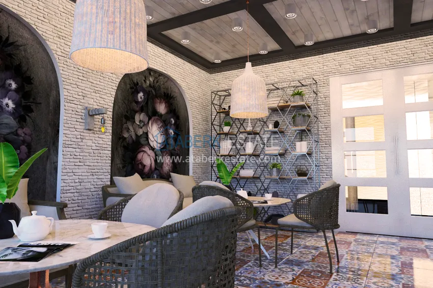 Квартира в районе Оба в жилом комплексе на этапе строительства 23 