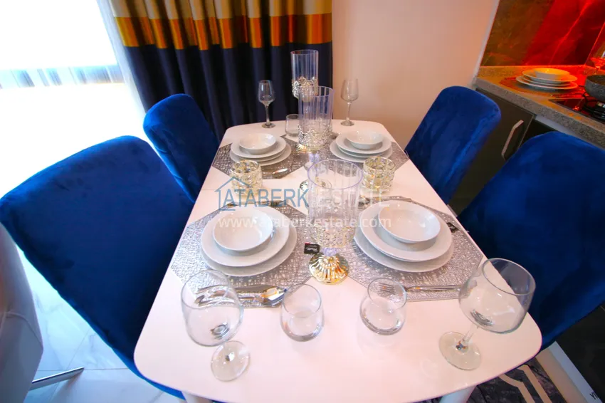 Приобрести Квартира в Махмутларе с новой мебелью в современном новом комплексе 7 