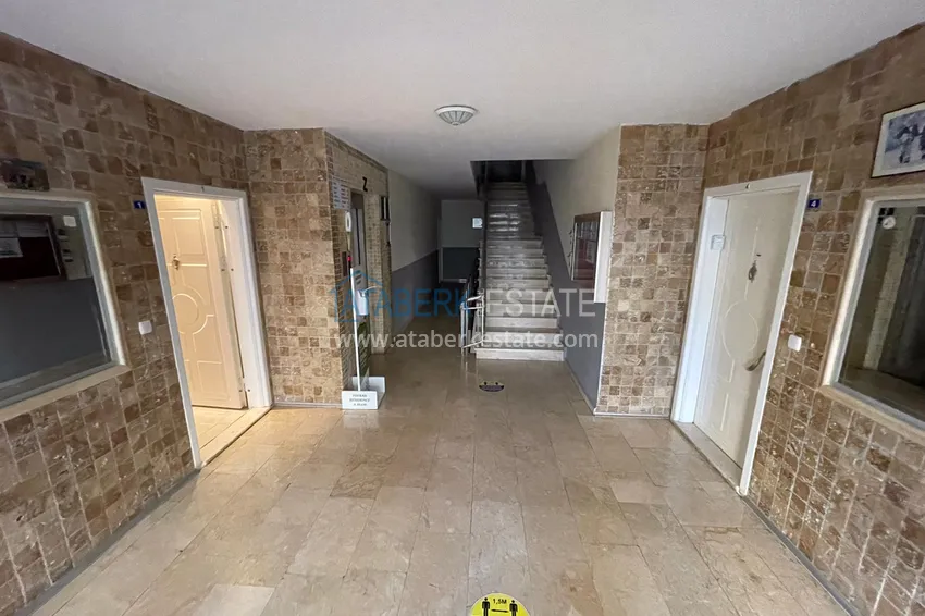 Квартира в Махмутлар с двумя спальнями и застекленными балконами в комплексе на первой береговой 6 