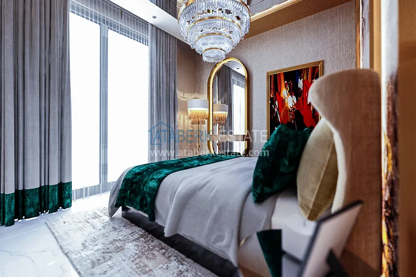 Приобрести Квартира в Махмутларе от инвестора в комплексе на завершающем этапе строительства с богатой внутренней инфраструктурой 6 