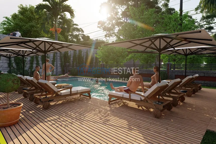 Новый проект жилого комплекса, в лесной зоне района Авсаллар - Алания 6 