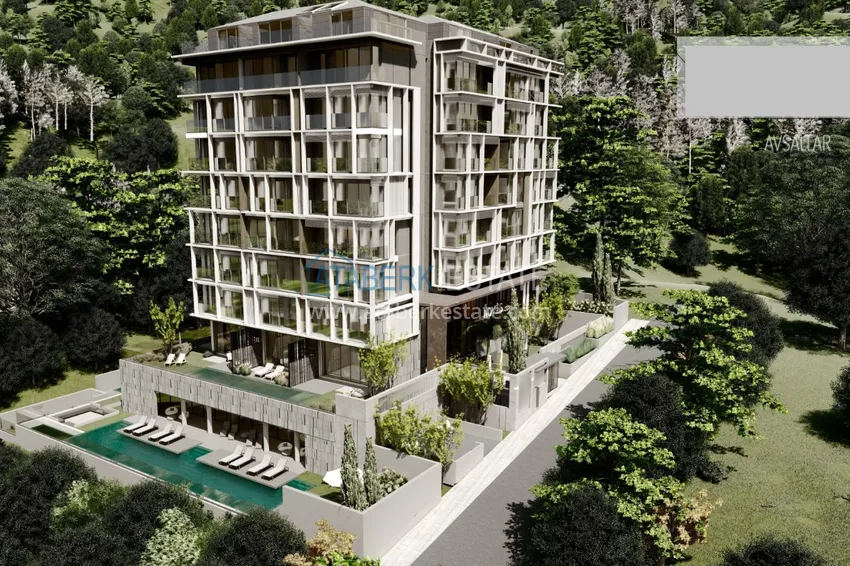 Новый инвестиционный проект жилого комплекса комфорт-люкса в центре Авсаллара 6 