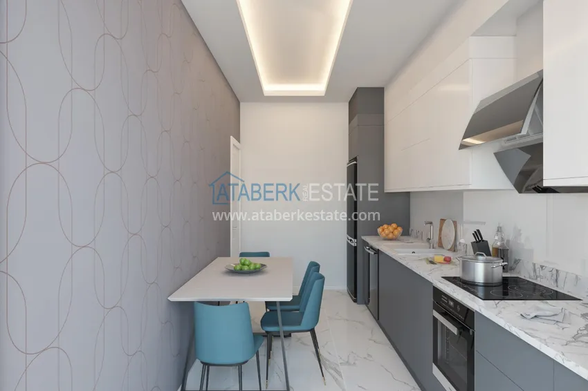 Приобрести Квартиры и пентхаусы в Алании, район Оба от инвестора с рассрочкой в строящемся комплексе 17 